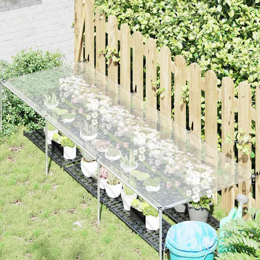 vidaXL Plant Cover | Clear and Black | Polyethylene | 1 x 3 m | Foldable
