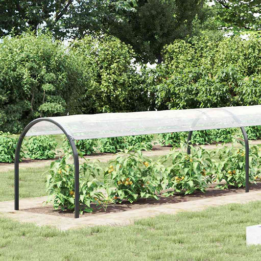 vidaXL Plant Cover | Transparent and Black | Polyethylene | 1x6 m