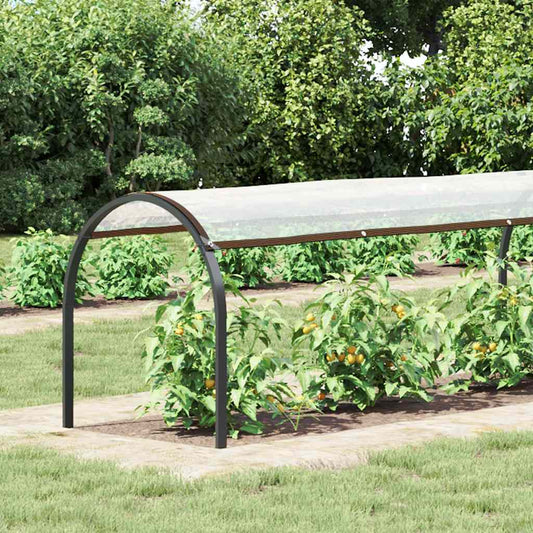 vidaXL Plant Cover | Transparent and Black | Polyethylene | 1 x 8 m