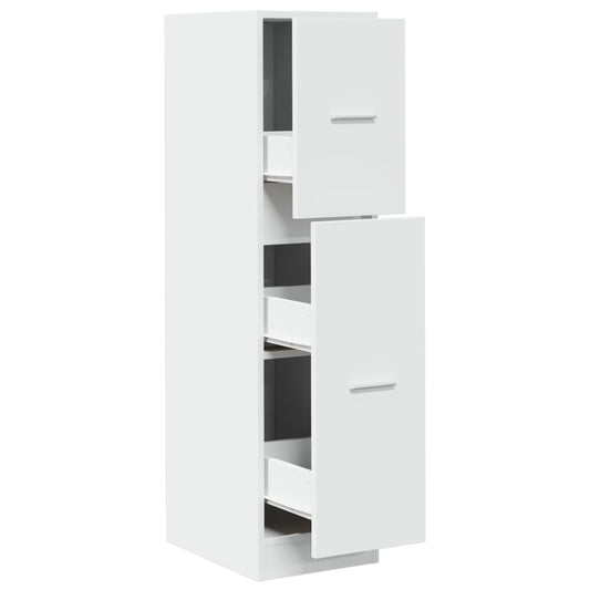 vidaXL Apothecary Cabinet White 30x41x118 cm Engineered Wood