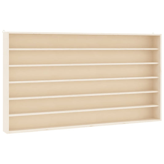 vidaXL Wooden Collector's Display Case with 6 Shelves 100x9x55 cm