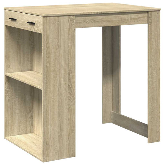 vidaXL Bar Table Sonoma Oak 102x70x103,5 cm Engineered Wood
