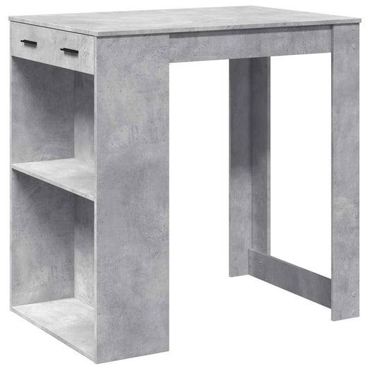 vidaXL Bar Table Concrete Grey 102x70x103,5 cm Engineered Wood