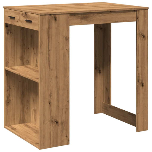 vidaXL Bar Table Artisian Oak 102x70x103,5 cm Engineered Wood