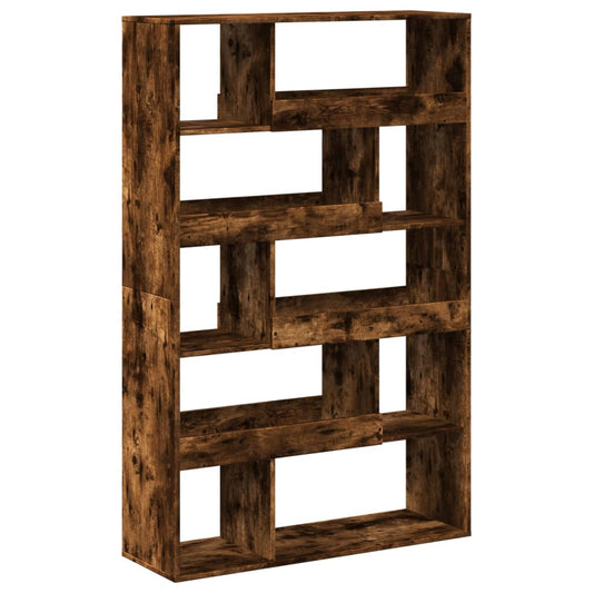vidaXL Bookcase Smoked Oak100x33x156,5 cm Engineered Wood