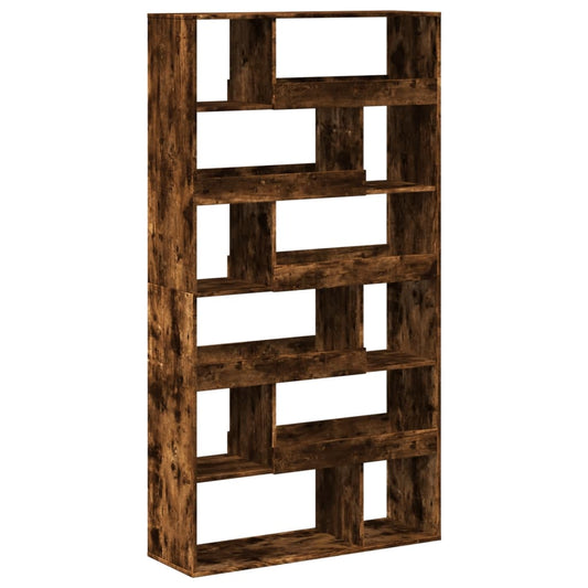 vidaXL Room Divider Smoked Oak100x33x187,5 cm Engineered Wood