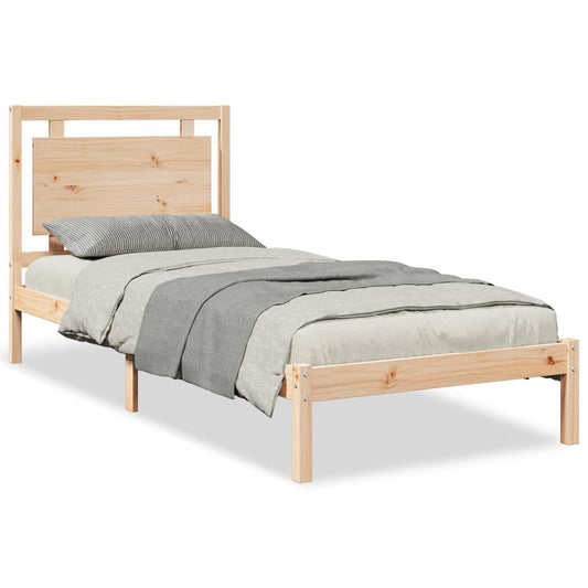 vidaXL Extra Long Bed Frame without Mattress 100x210 cm Solid Wood