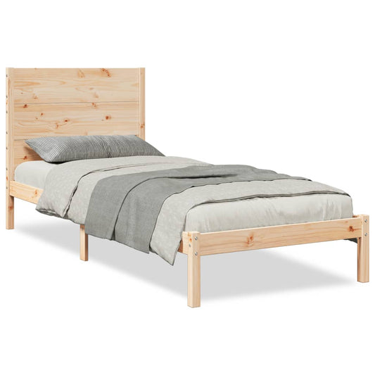 vidaXL Extra Long Bed Frame without Mattress 100x220 cm Solid Wood