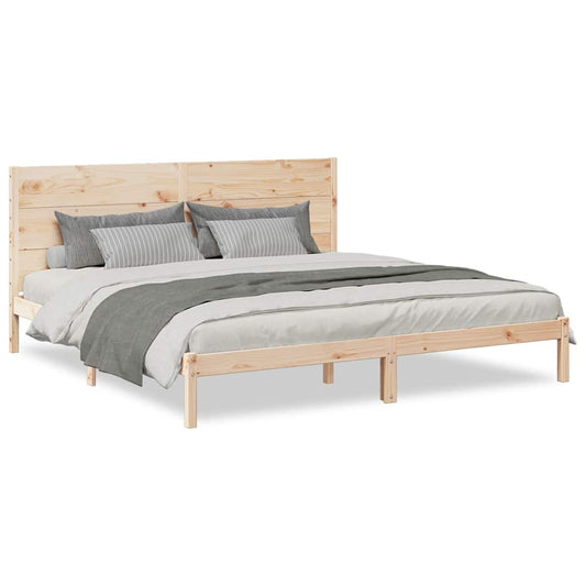 vidaXL Extra Long Bed Frame without Mattress 200x220 cm Solid Wood