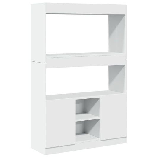 vidaXL Highboard White 92x33x140 cm Engineered Wood