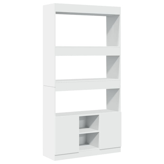 vidaXL Highboard White 92x33x180 cm Engineered Wood