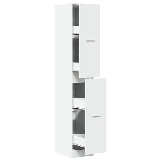 vidaXL Apothecary Cabinet White 30x41x174,5 cm Engineered Wood