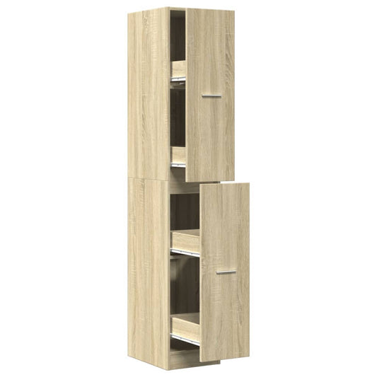 vidaXL Apothecary Cabinet Sonoma Oak 30x41x174.5 cm Engineered Wood