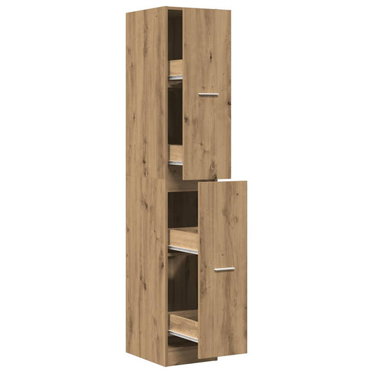 vidaXL Apothecary Cabinet Artisian Oak 30x41x174.5 cm Engineered Wood
