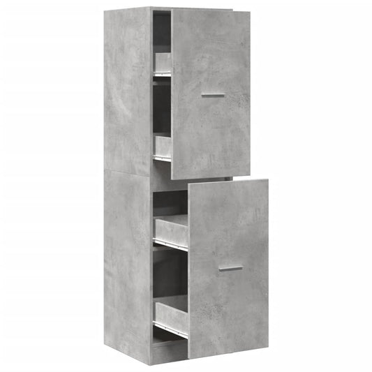 vidaXL Apothecary Cabinet Concrete Grey 40x41x144.5 cm Engineered Wood