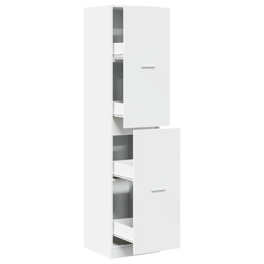 vidaXL Apothecary Cabinet White 40x41x174.5 cm Engineered Wood