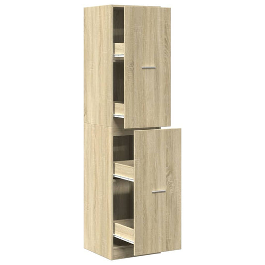 vidaXL Apothecary Cabinet Sonoma Oak 40x41x174.5 cm Engineered Wood