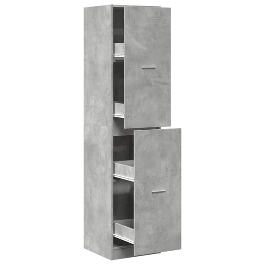 vidaXL Apothecary Cabinet Concrete Grey 40x41x174.5 cm Engineered Wood