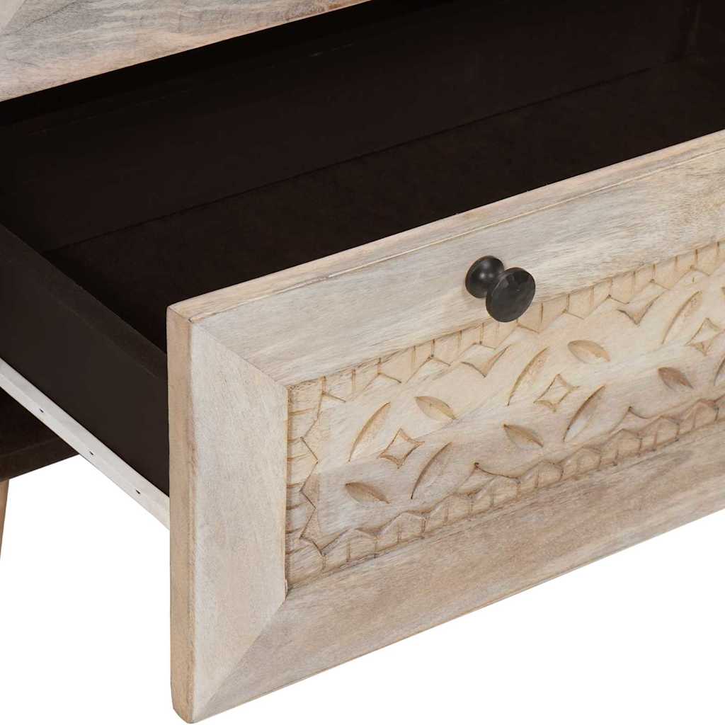 vidaXL Sideboard 3 pcs White 180 x 33.5 x 75 cm Solid mango wood