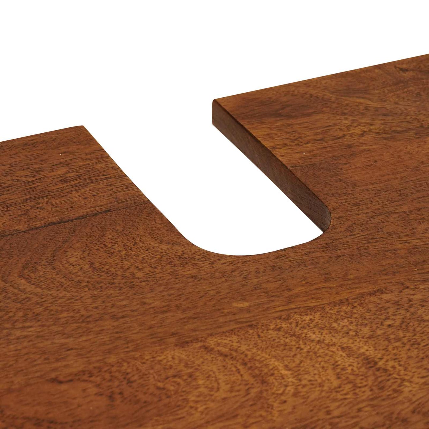 vidaXL Bathroom Furniture Set with Shelf 5 pcs Walnut Solid Mango Wood