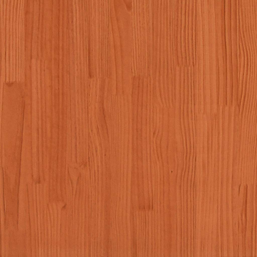 vidaXL Bookcase Bed without Mattress Wax Brown 140x200 cm Solid Wood Pine