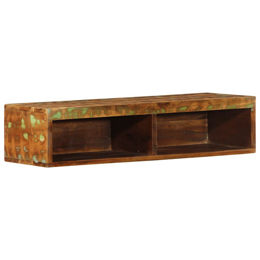 vidaXL Wall-mounted TV Cabinet 80x30x19 cm Solid Wood Reclaimed