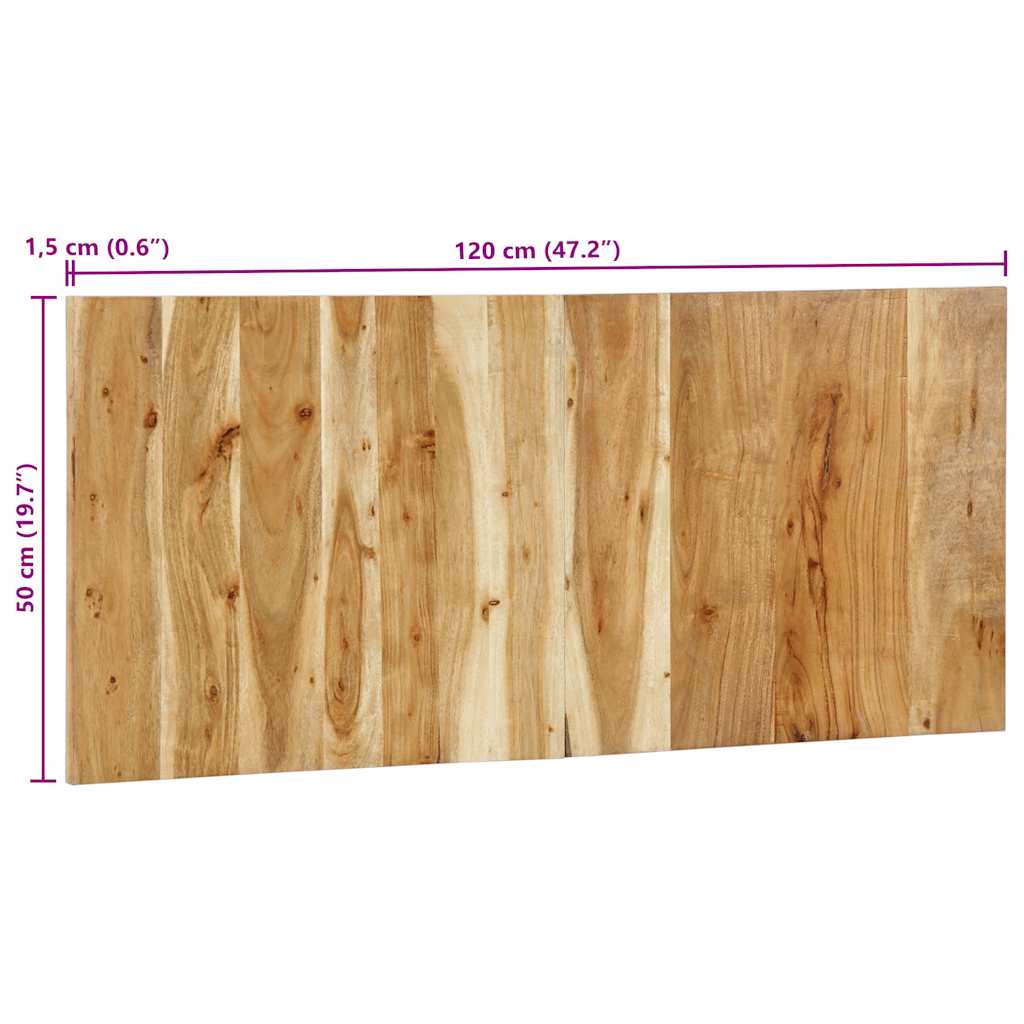 vidaXL Headboard 120 cm Solid Wood Acacia