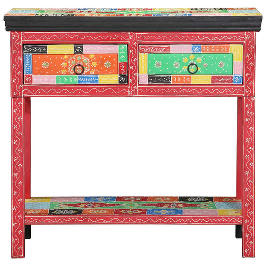 vidaXL Console Table with Drawer Multicolour 80 x 35 x 76 cm