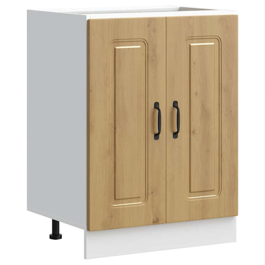 vidaXL Sink Base Cabinet "Kalmar" Artisan Oak 60x46x81,5 cm Engineered Wood
