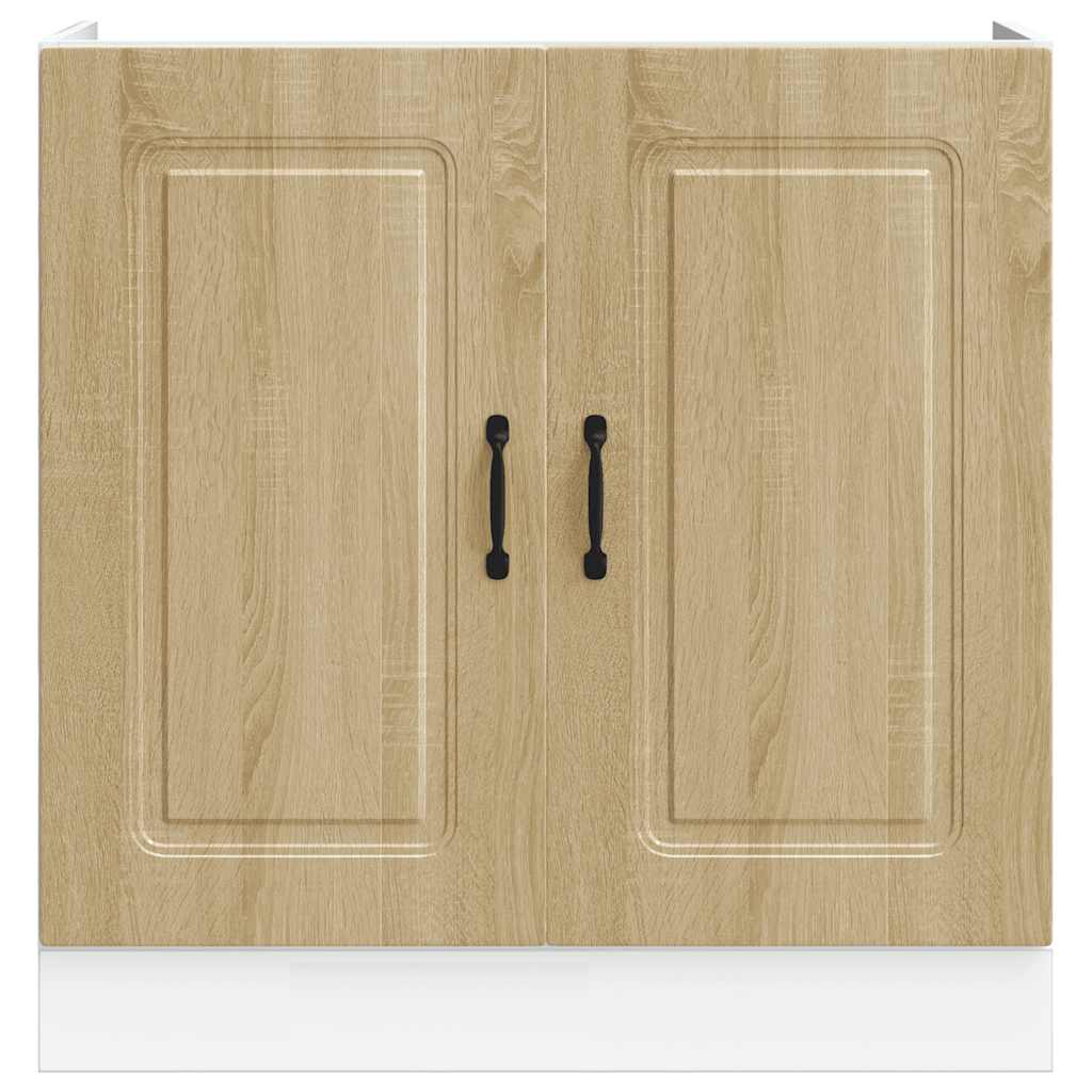 vidaXL Sink Base Cabinet "Kalmar" Sonoma Oak 80x46x81.5 cm