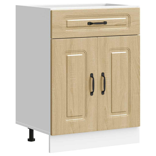 vidaXL Kitchen Base Cabinet "Kalmar" Sonoma Oak Engineered Wood