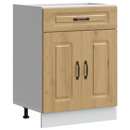 vidaXL Kitchen Base Cabinet "Kalmar" Artisan Oak Engineered Wood