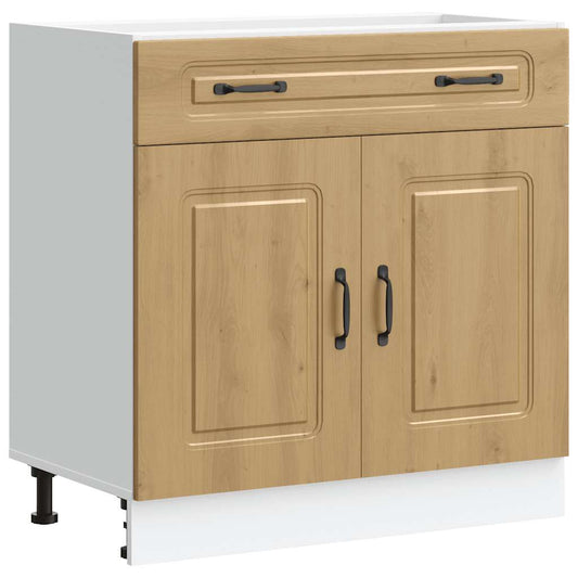 vidaXL Kitchen Base Cabinet "Kalmar" Artisan Oak Engineered Wood
