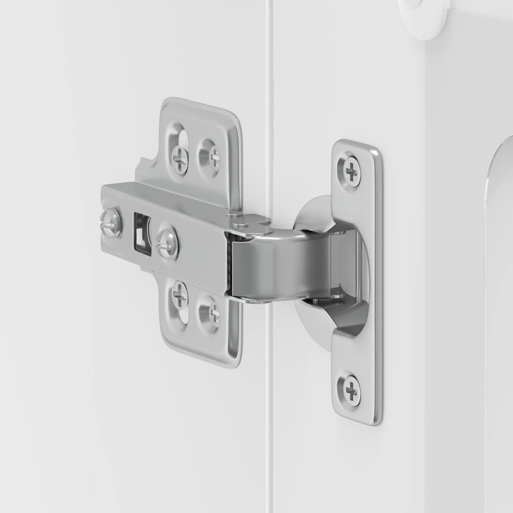 vidaXL Kitchen Wall Cabinet with Glass Door Kalmar White Engineered Wood