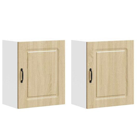 vidaXL Kitchen Wall Cabinets 2 pcs Kalmar Sonoma Oak Engineered Wood