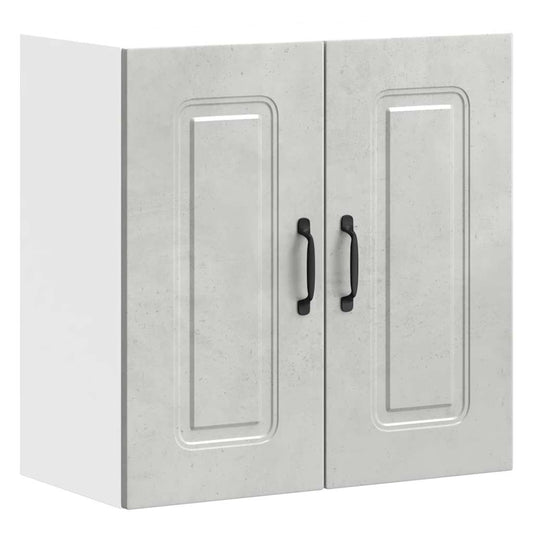 vidaXL Kitchen Wall Cabinet "Kalmar" Concrete Grey Engineered Wood