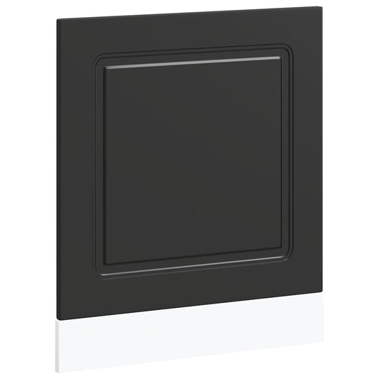 vidaXL Dishwasher Panel "Kalmar" Black 60x1,5x57 cm Engineered Wood