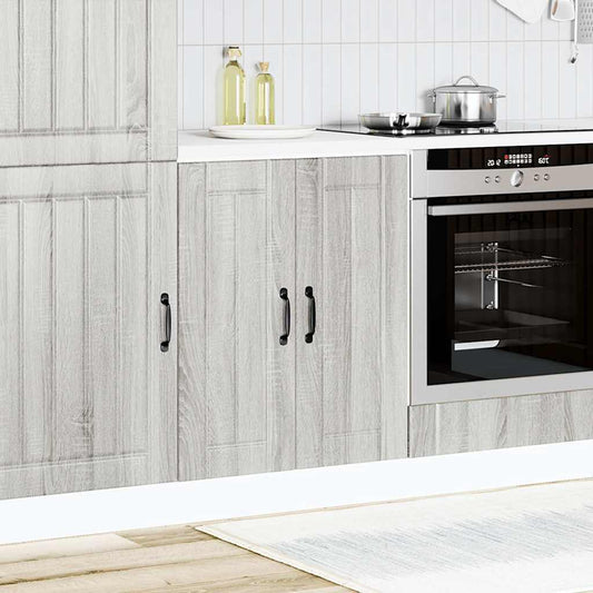 vidaXL Sink Base Cabinet "Lucca" Grey Sonoma Engineered Wood