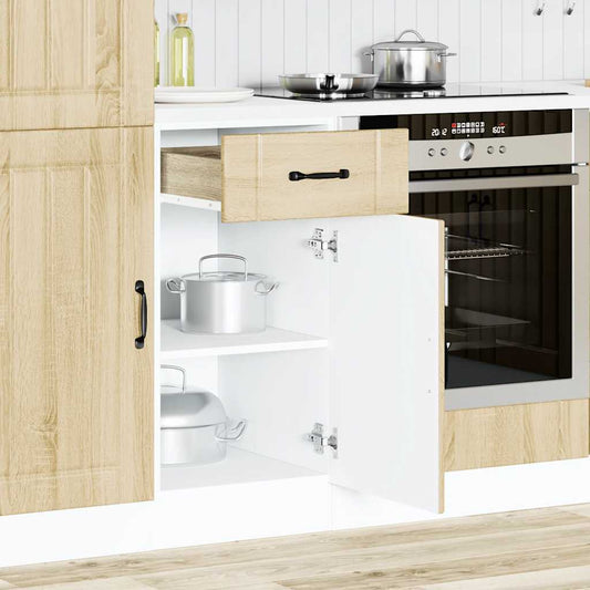 vidaXL Kitchen Base Cabinet "Lucca" Sonoma Oak Engineered Wood