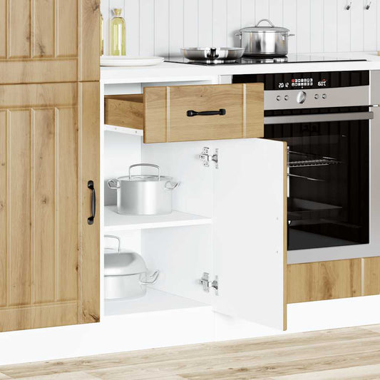 vidaXL Kitchen Base Cabinet "Lucca" Artisan Oak Engineered Wood