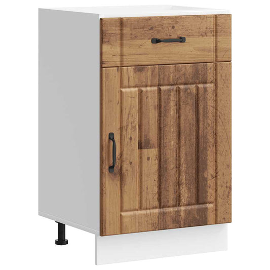 vidaXL Kitchen Base Cabinet "Lucca" Old Wood Engineered Wood