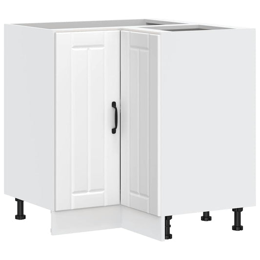 vidaXL Kitchen Corner Base Cabinet "Lucca" White Engineered Wood