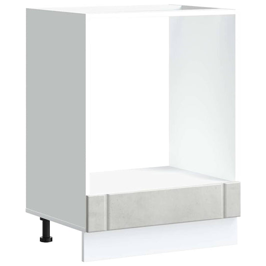 vidaXL Oven Cabinet "Lucca" Concrete Grey Engineered Wood