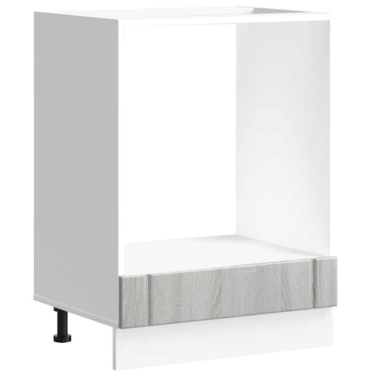 vidaXL Oven Cabinet "Lucca" Grey Sonoma Engineered Wood