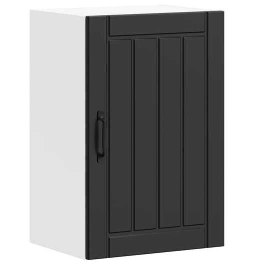 vidaXL Kitchen Wall Cabinet "Lucca" Black Engineered Wood