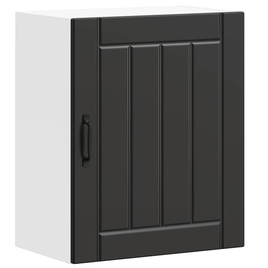 vidaXL Kitchen Wall Cabinet "Lucca" Black Engineered Wood