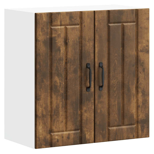 vidaXL Kitchen Wall Cabinet "Lucca" Smoked Oak Engineered Wood