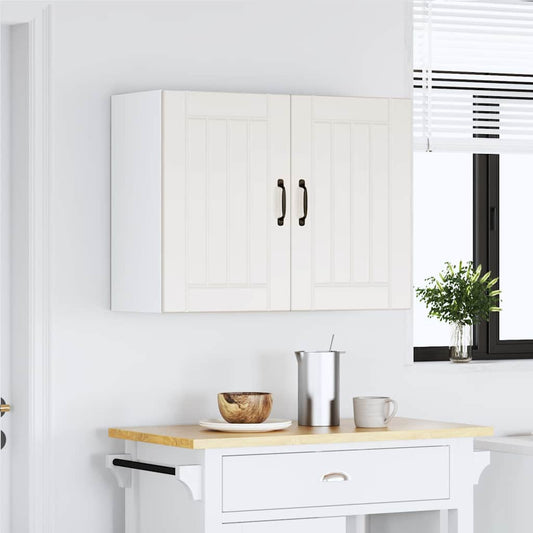 vidaXL Kitchen Wall Cabinet "Lucca" White Engineered Wood