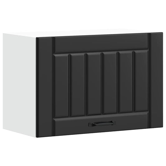vidaXL Kitchen Wall Cabinet "Lucca" Black Engineered Wood
