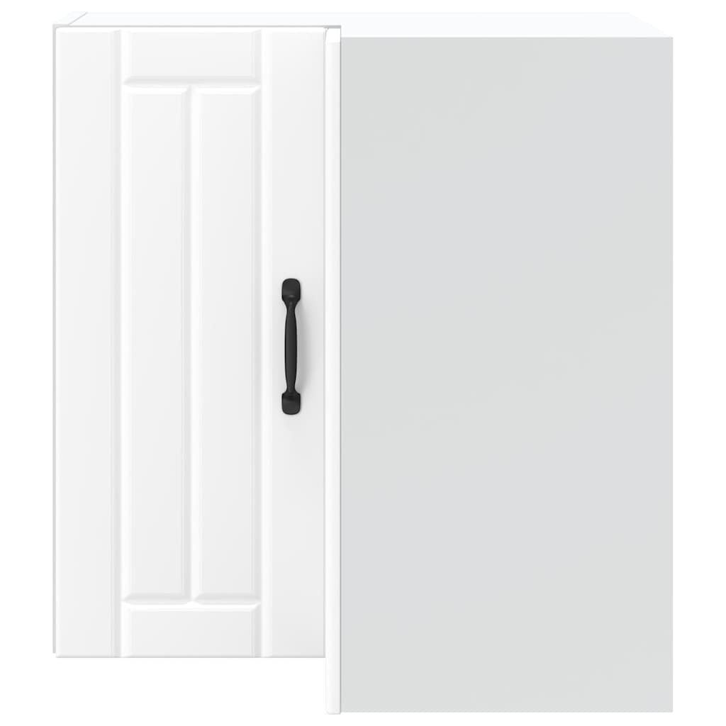 vidaXL Kitchen Wall Corner Cabinet "Lucca" White Engineered Wood